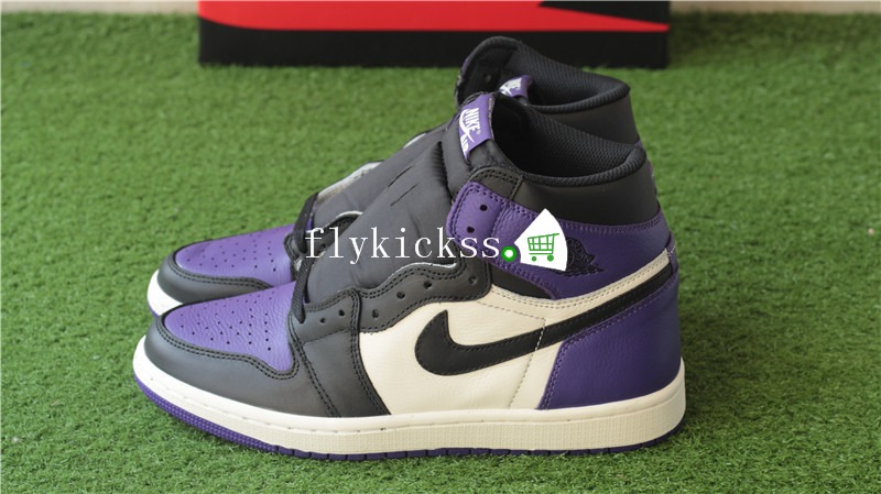 Authentic Air Jordan 1 High OG Court Purple